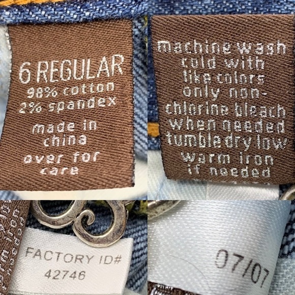 Y2K The Limited Women’s Mid Rise Regular Wash Boot Leg Stretch Blue Jeans Size 6 - Picture 6 of 11